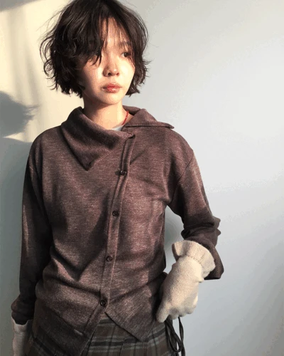 [MD추천]다이애그널 레이어드 가디건 (2color)