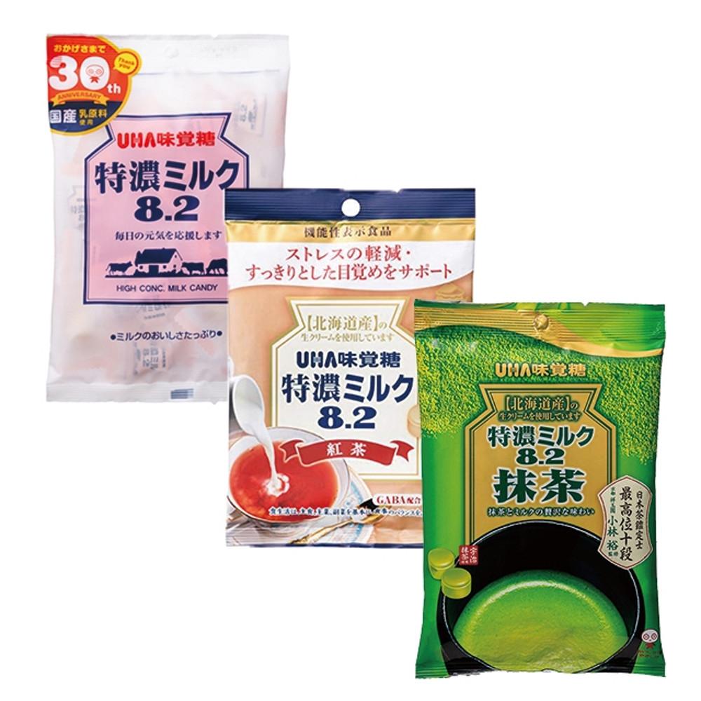 UHA 미카쿠토 고농축 밀크 사탕 캔디 8.2 / 6종류