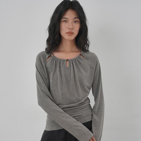 Cutout Draped T-shirt