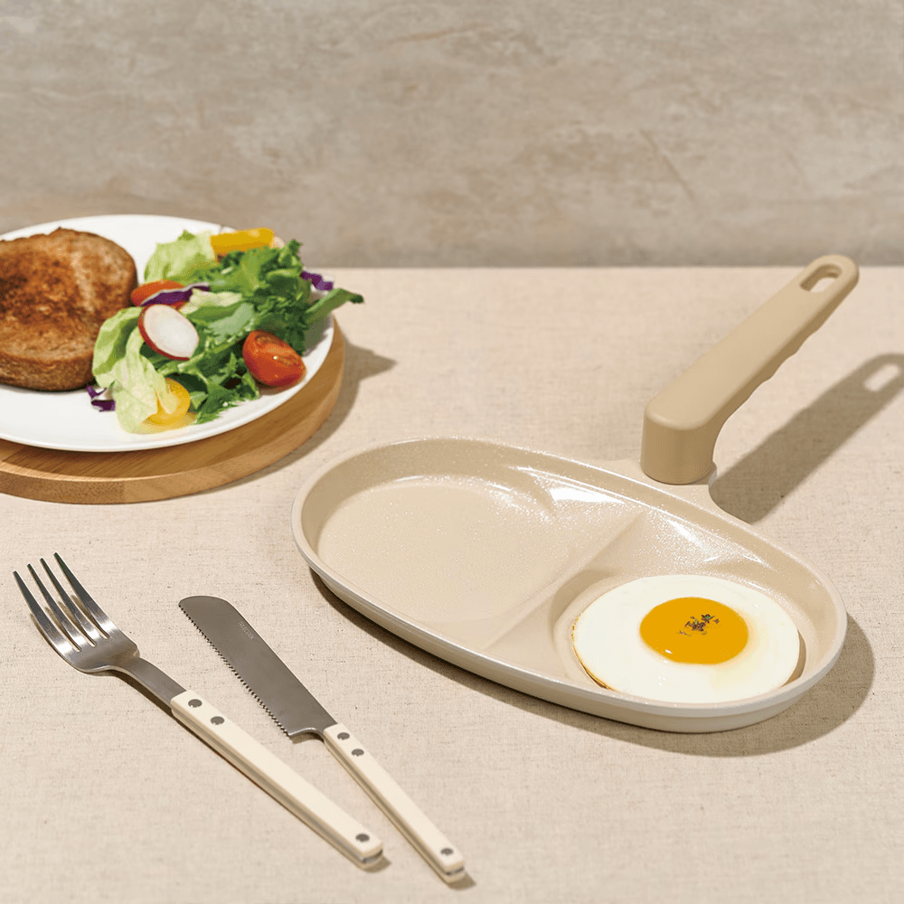 [굳데이],[무료배송]  트루쿡 IH 인덕션겸용 세라믹 코팅 2구 에그팬 (모든열원/식세기사용가능)