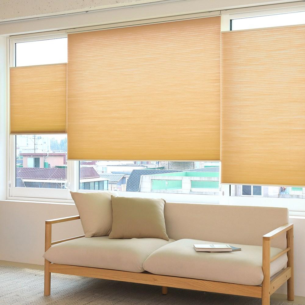창안애 탑다운 올하프 허니콤블라인드 거실 창문40x30, 가로180cm x ..., 결제 시 색상 입력...