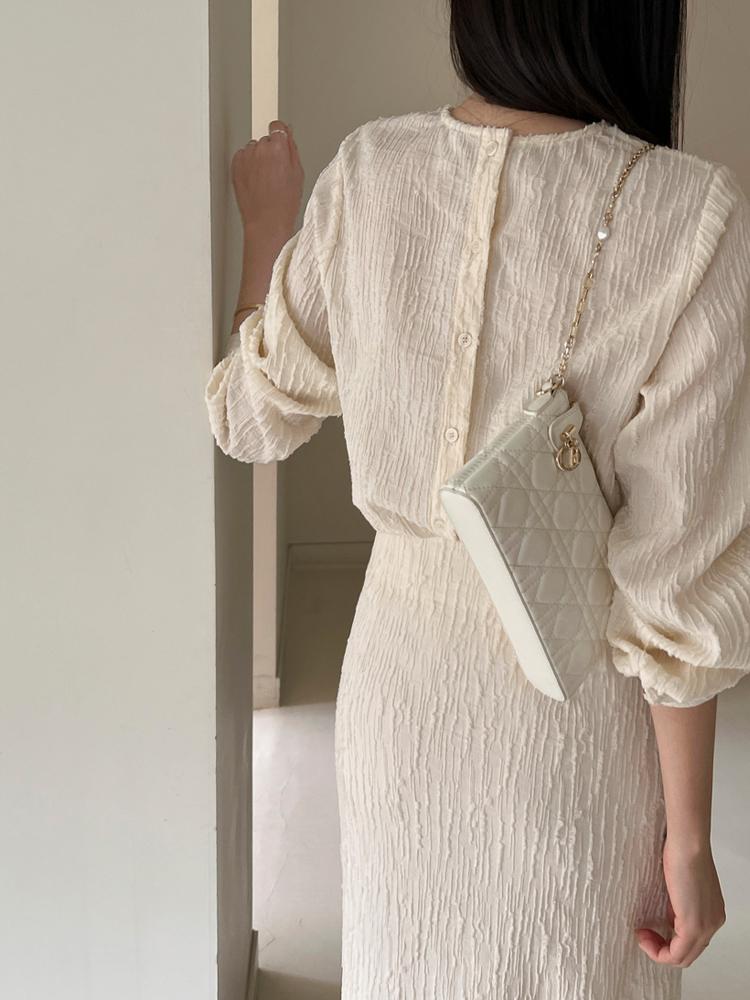 쇼잉링클블라우스세트