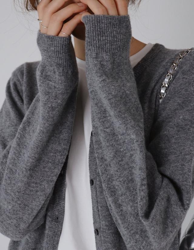 린던 캐시미어 울 가디건