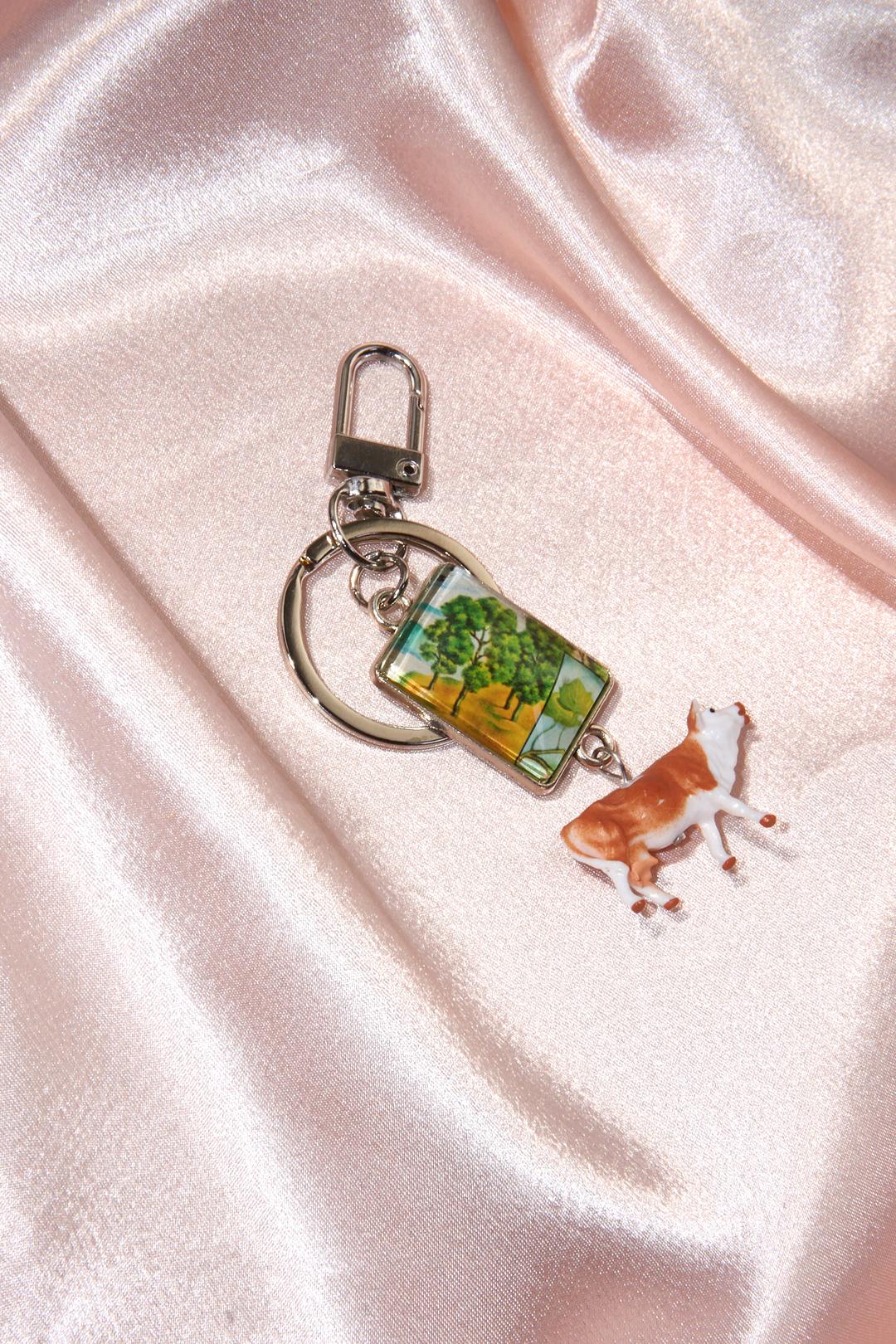 PLANET COW#001 KEYRING