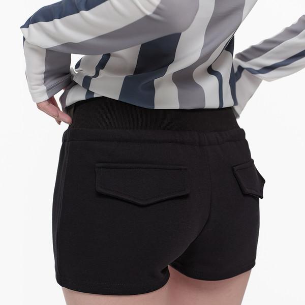 Drawstring Spandex Waist Band Shorts