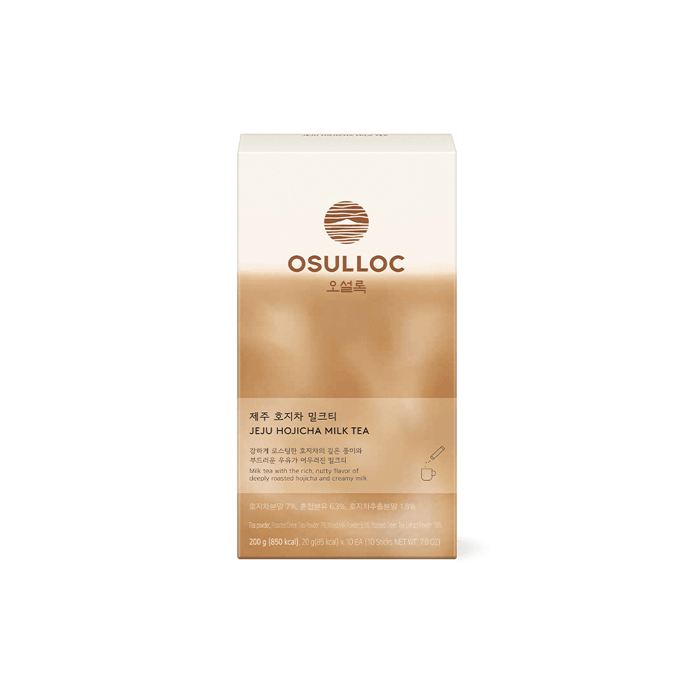 제주 호지차 밀크티