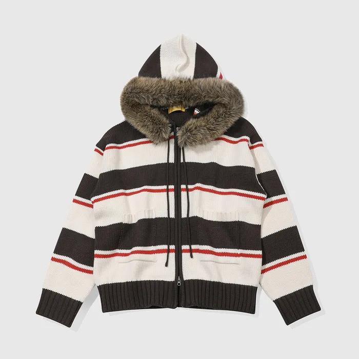 Snowbie Hood Zip-up Sweater(CREAM)