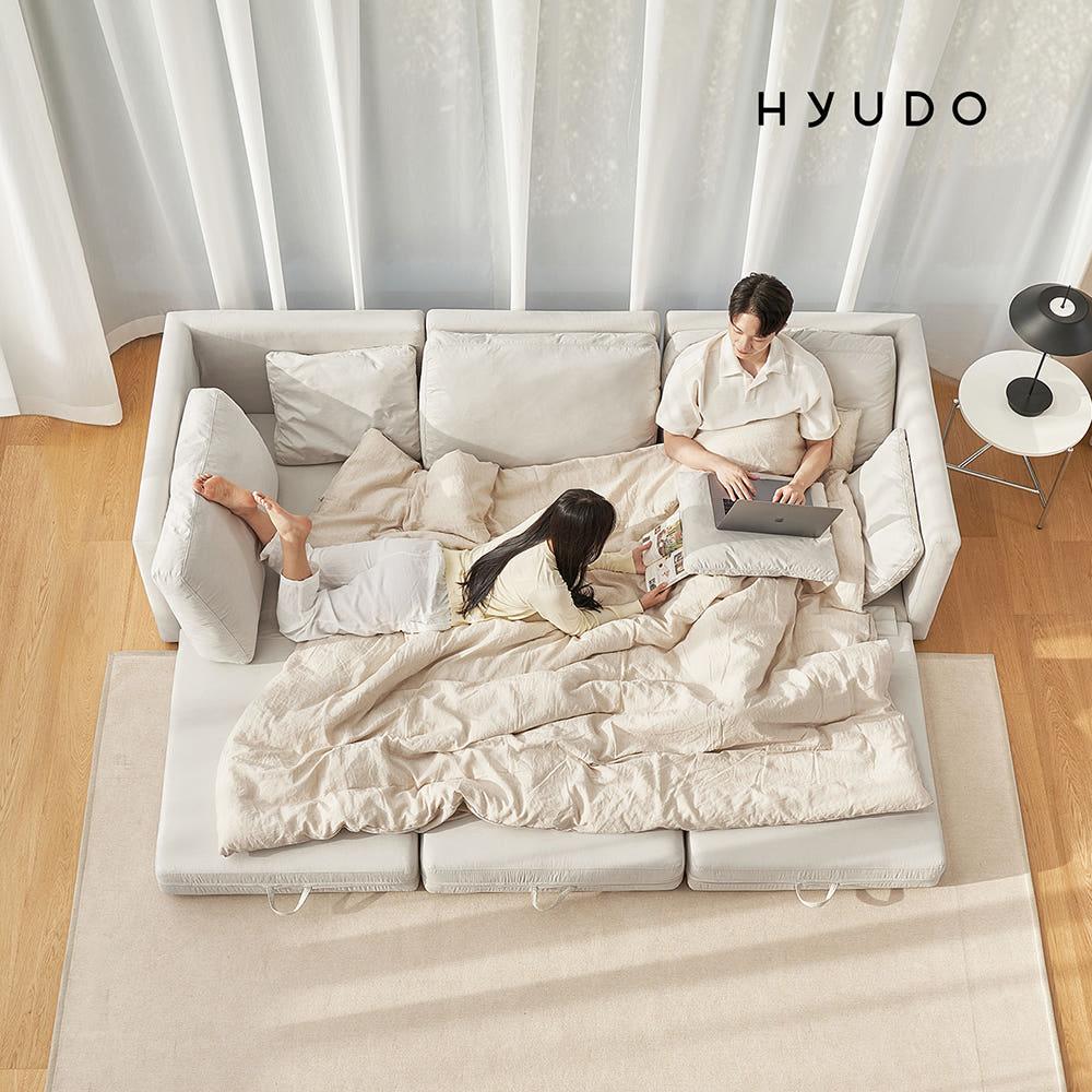 휴도 시월의 동백 900 아쿠아 패브릭 소파베드 침대소파 데이베드 개별구성