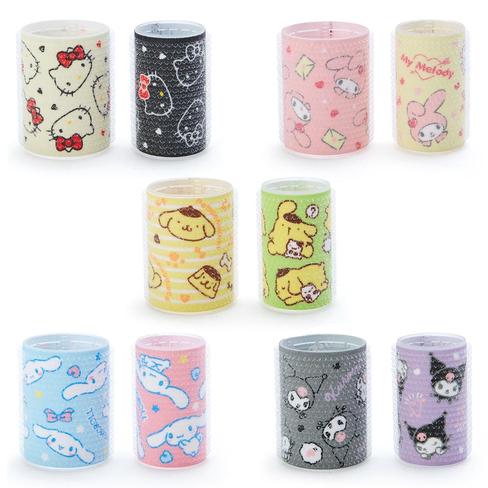 산리오 앞머리 헤어롤 2P 세트 / 헬로키티 마이멜로디 폼폼푸린 시나모롤 쿠로미