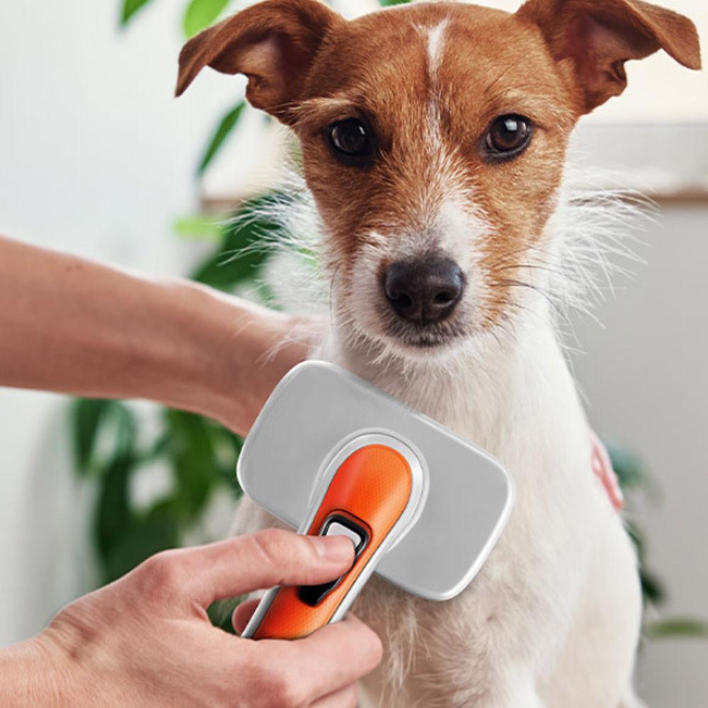 바비온 강아지 고양이 슬리커 자동 털제거 빗 쓱싹 핀 브러쉬 112ZR 중