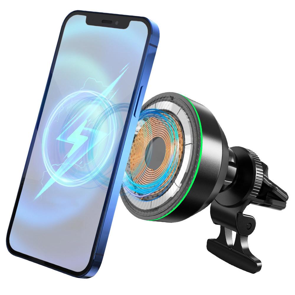 차량용 맥세이프 고속 무선 충전기 송풍구 거치대 CARMF6