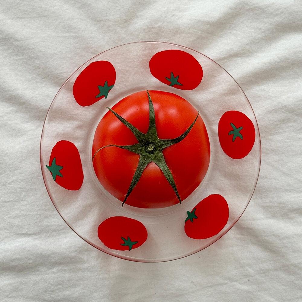 [29CM 단독] 마이페이보릿 토토토마토 접시 tomato glass plate 오투홈