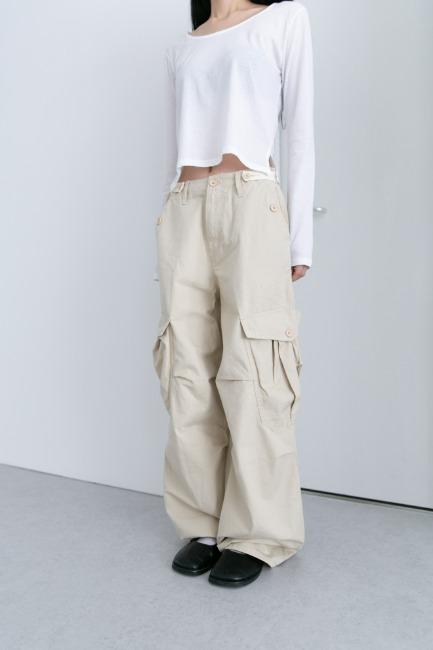 오무수히 big pocket balloon pants(3colors)