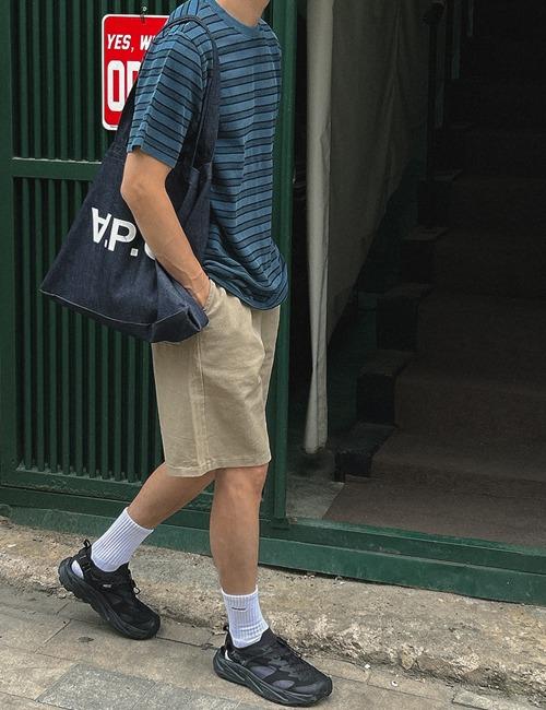 PK 피그먼트 단가라 반팔티(4color)