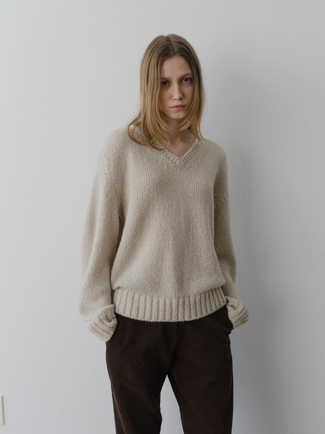 [8차] Peta v pullover (ash grey)