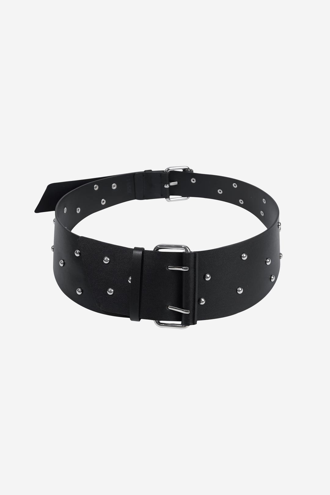 TAPERED RIVET BELT / BLACK
