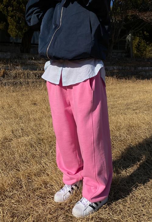 line string sweat pants ( candy ver.)