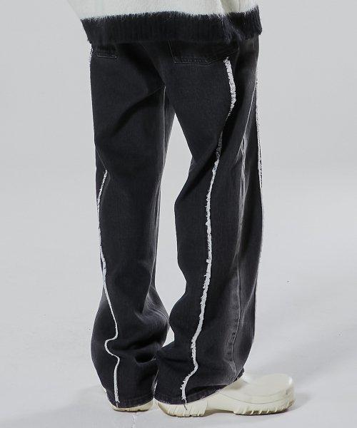 플레이버리즘(FLAVORISM)  컷 오프 블리치 워시드 데님 팬츠 (TP0042) - 사이즈 & 후기 | 무신사