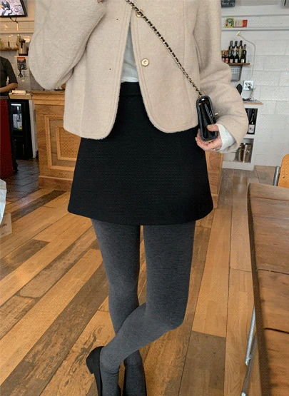 카린 울 미니 스커트 3color