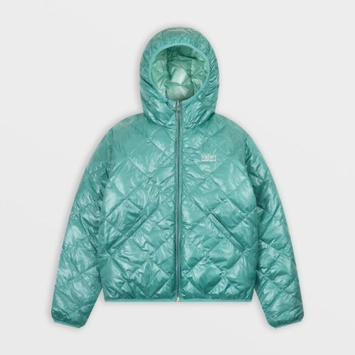 1/2 Reversible Two Color Light Down Jacket (Turquoise/Mint)