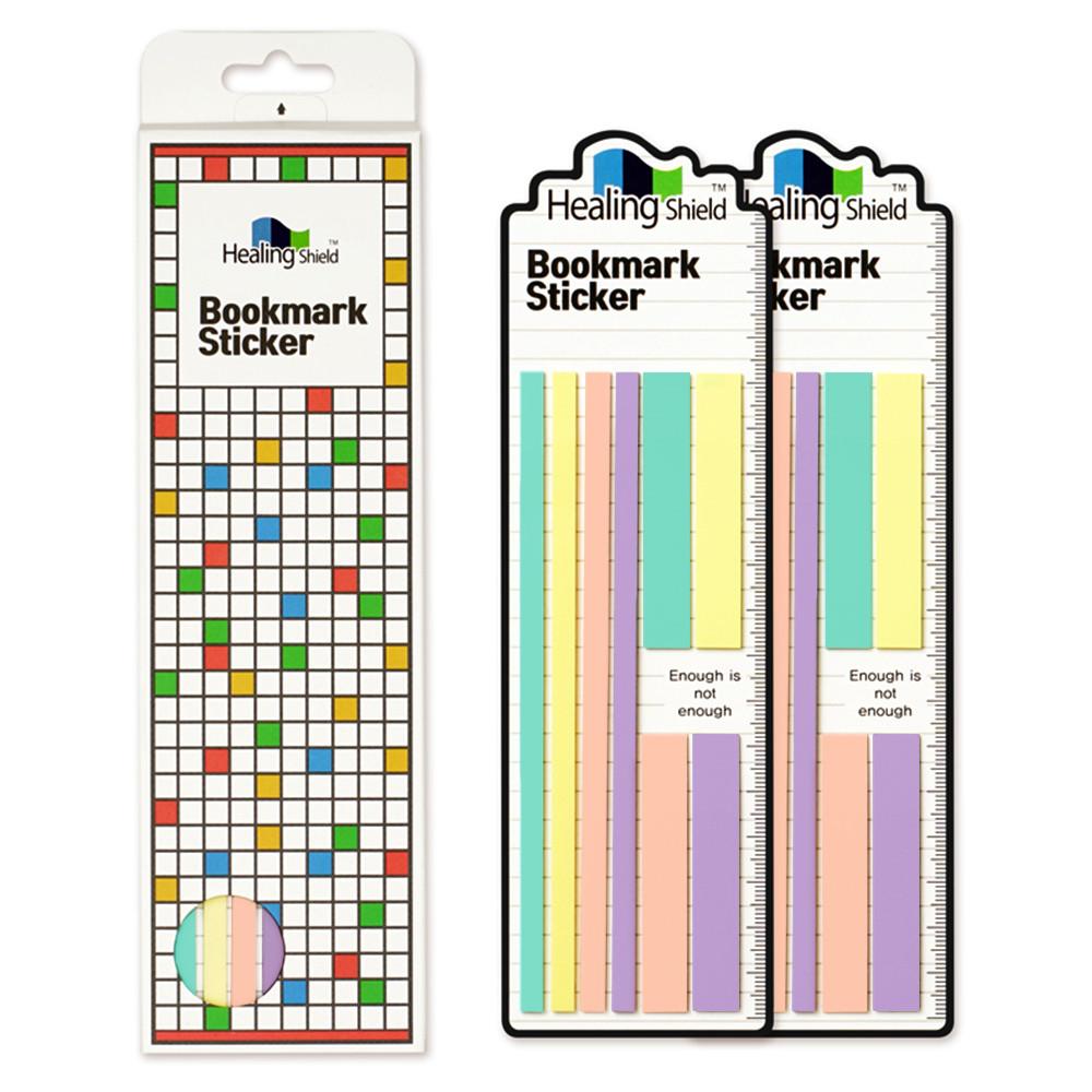 힐링쉴드 북마크 책갈피 스티커 세트 파스텔 1패드