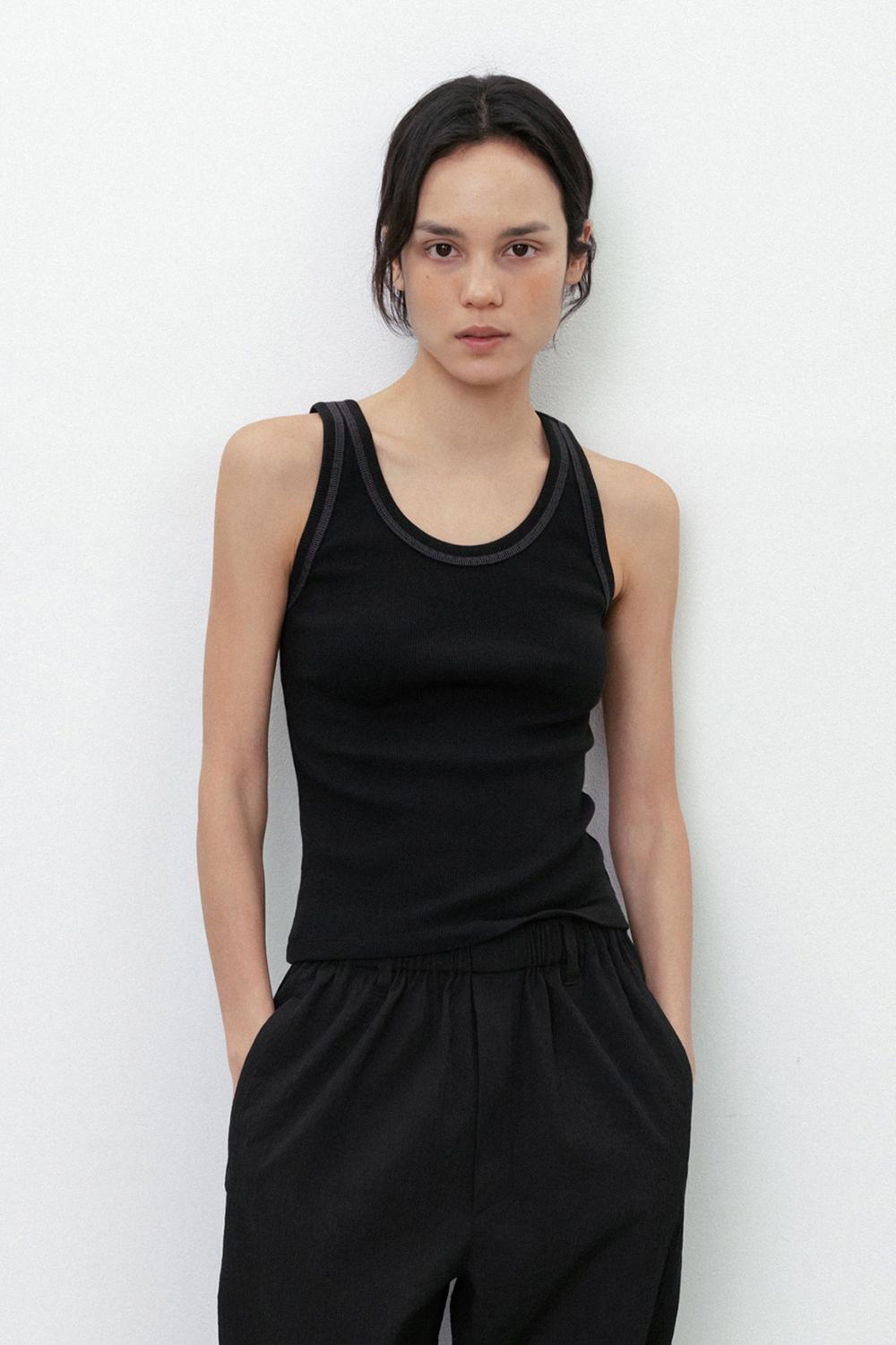 Basic Sleeveless Top_Black