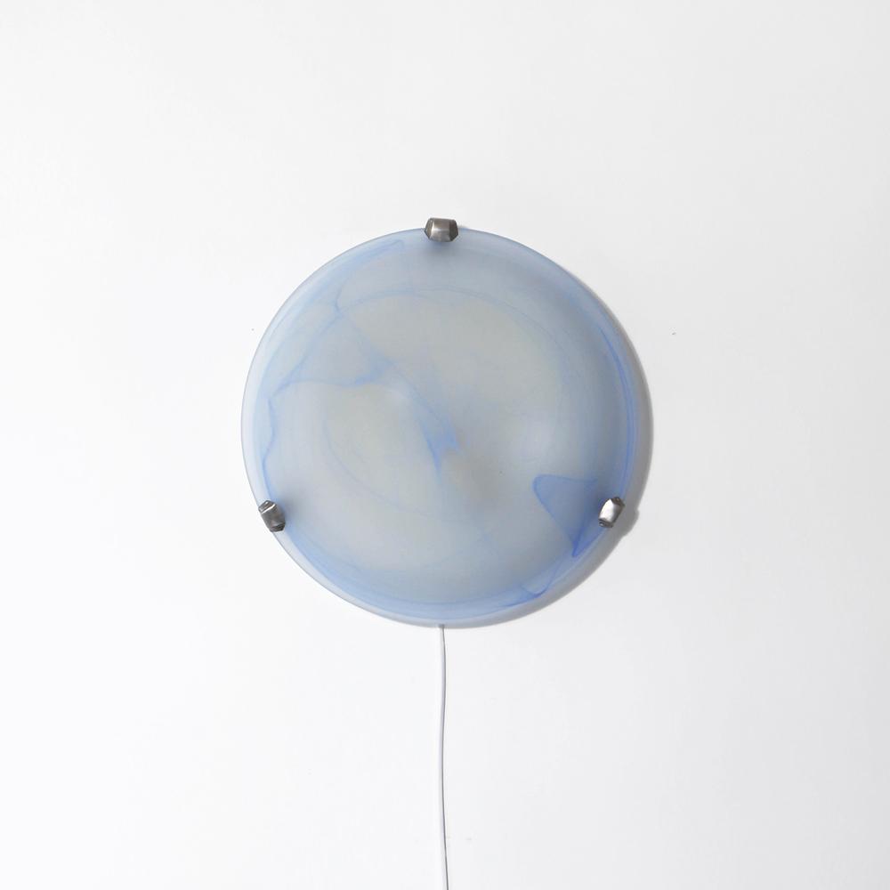 1990s Germany frost glass wall and ceiling lamp