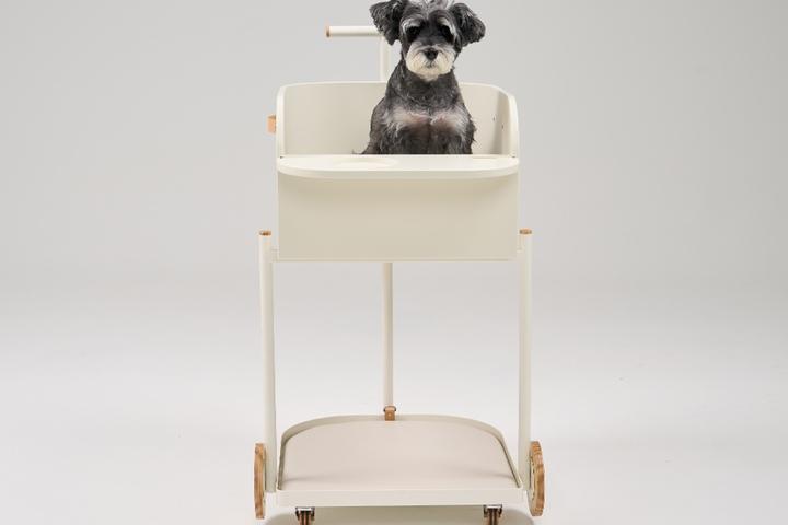 강아지 식탁 의자 가구 카트체어(아이보리)