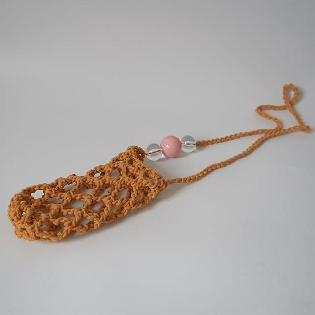 텀블러백 코바늘 네트백 비즈 그물백 손뜨개 가방 imymewine