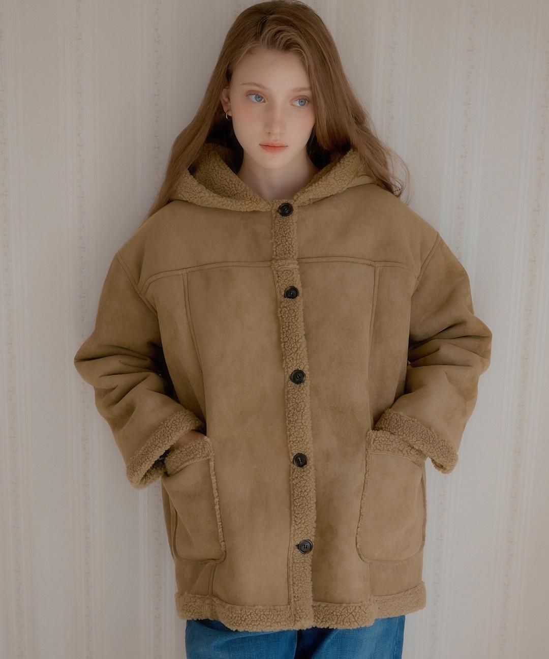 [은현 pick] Bailey Hooded Mustang Coat ( Brown )