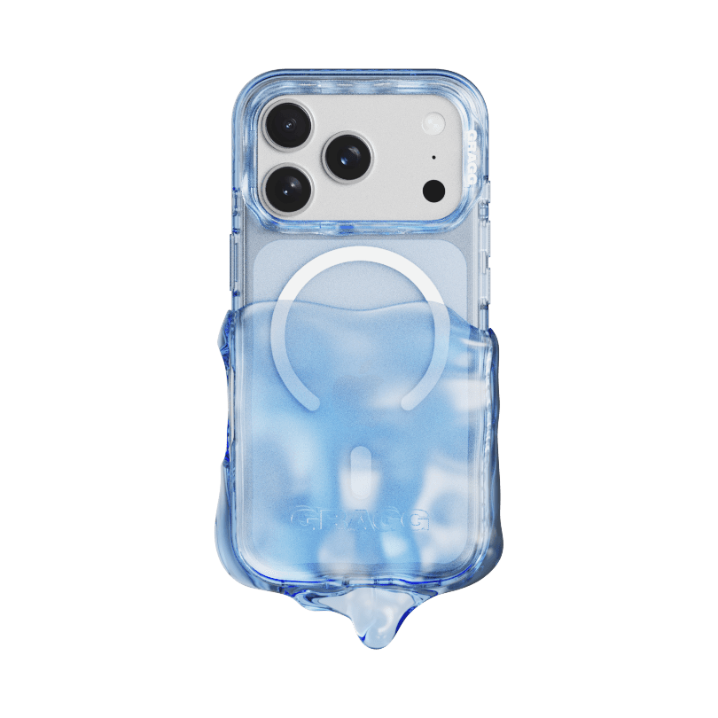 MAGSAFE DOUBLE LAYERS CASE - CLEAR BLUE
