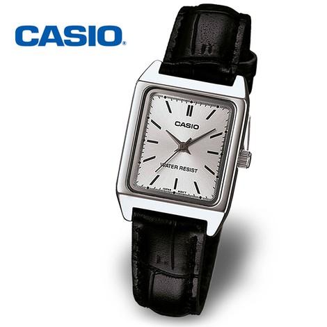 [정품] CASIO 카시오 스퀘어 LTP-V007L-7E1 여성 가죽 수능시계