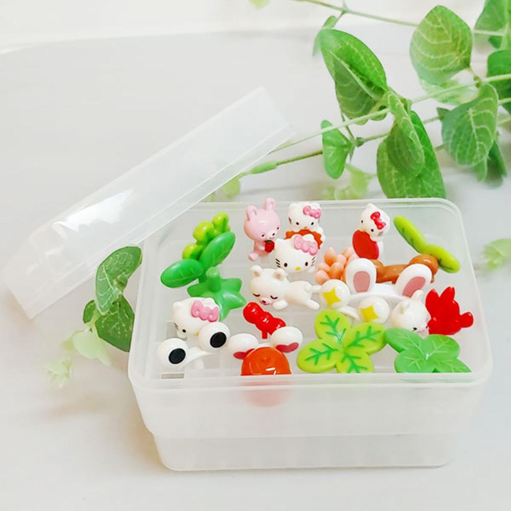 도시락 픽 케이스 보관함 데코픽 꾸미기 정리함