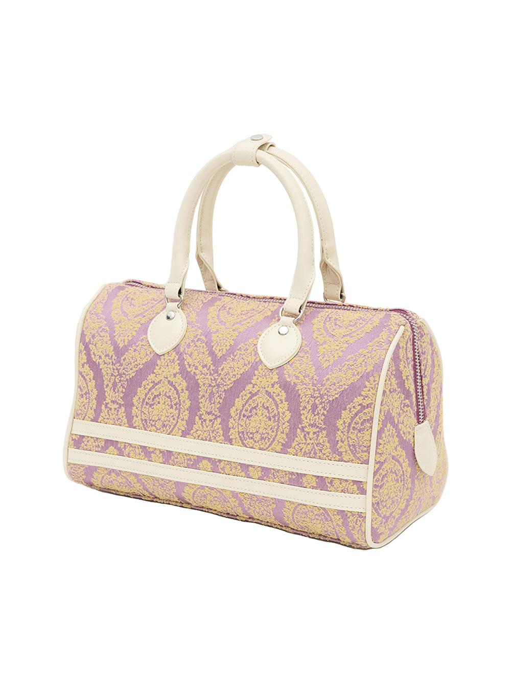 [WOMEN] STRIPE BOSTON BAG_PINK