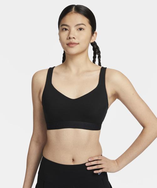 인디 하이 서포트 패드 어저스터블 스포츠 브라 W - 블랙:블랙:블랙 / FD1069-010