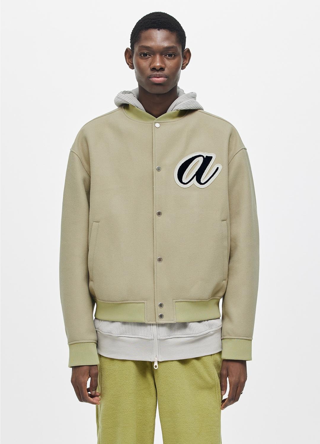 APPLIQUE STADIUM JUMPER GREEN