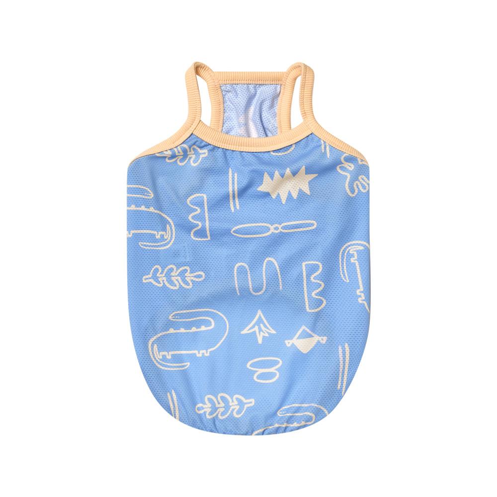 뮤니쿤트 해충방지 쿨링 버그가드 쿨조끼 브리(블루) S 강아지 진드기퇴치 안티버그 여름옷 : MUNIKUND