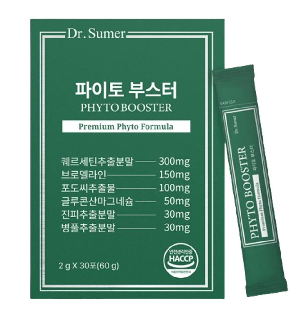 (공구) 닥터슈머 파이토부스터 30포 브로멜라인 퀘르세틴 파인애플효소 레스베라트롤 [원산지:원료마다 상이]