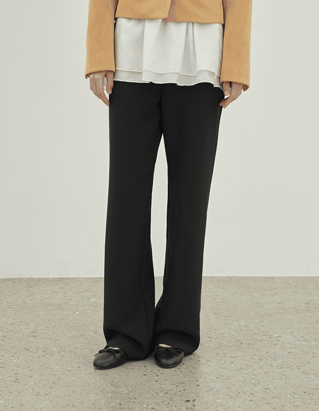 [2nd] [made] Gela banding pants_black