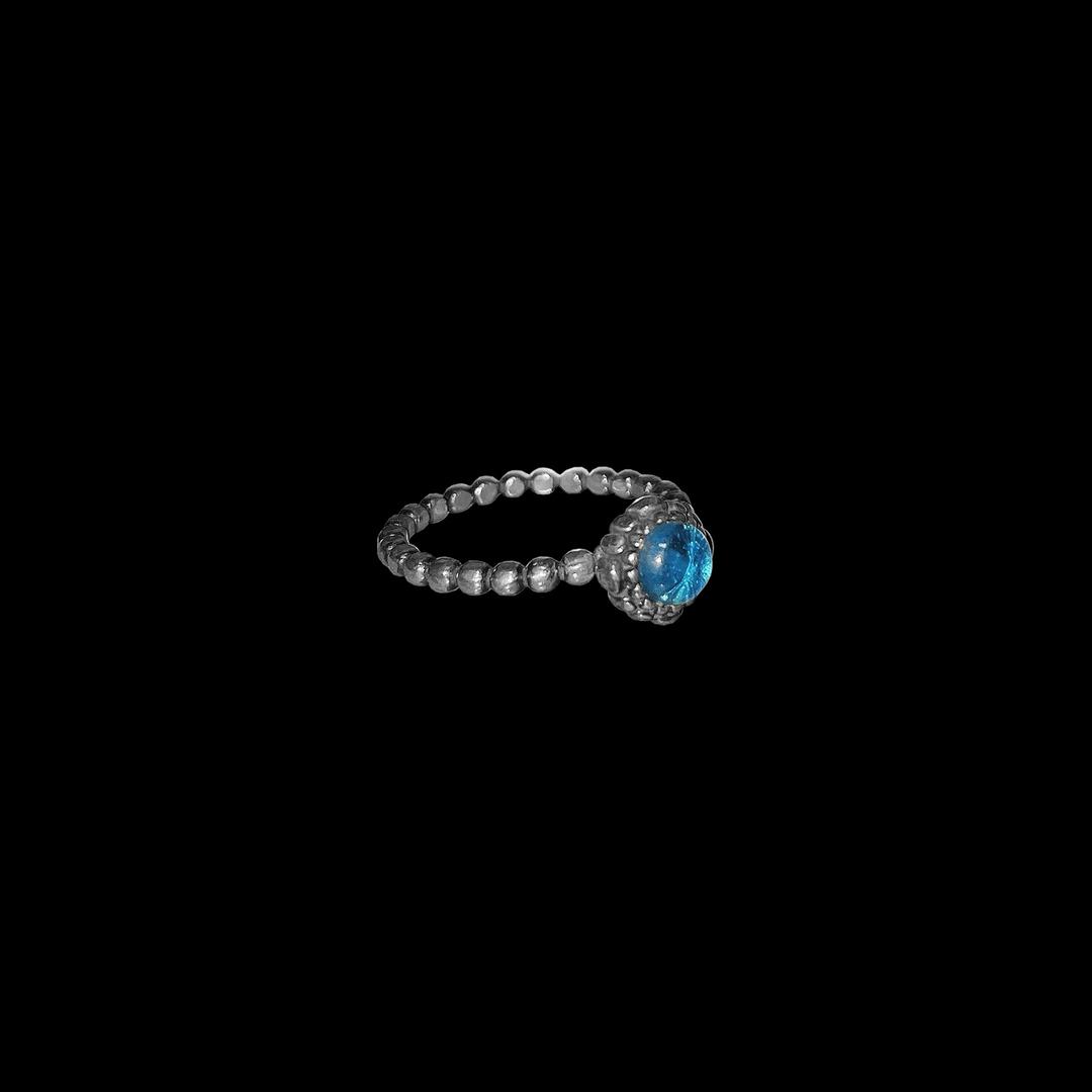 FULL BLUE RING (silver925)