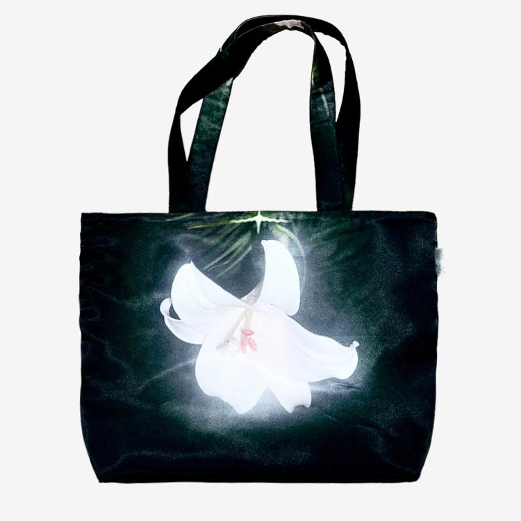 녹영 새틴 숄더 빅 릴리백