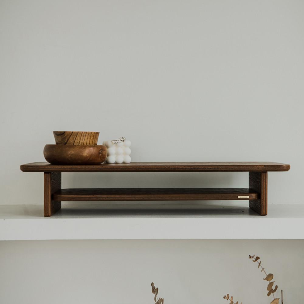 [브라운페니bp]반조(Banzo),수납선반 모니터받침대 미니선반 화분받침대 다과상 다용도선반 주방선반