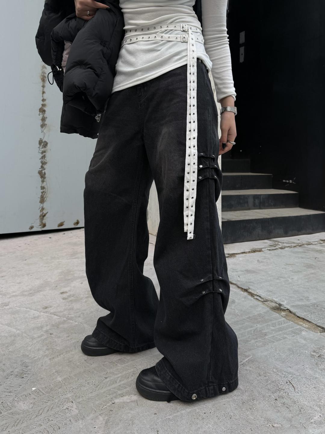 [UNISEX] SIDE RIVET DENIM