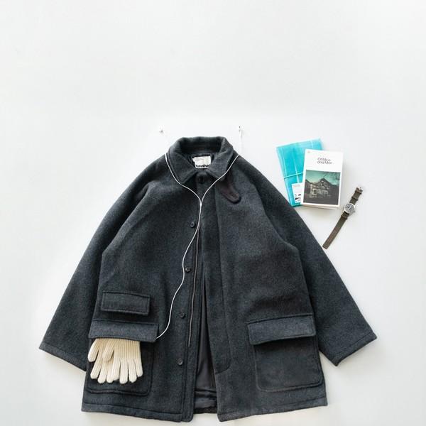 City Wool Half Coat (Charcoal) - 11월 12일 출고
