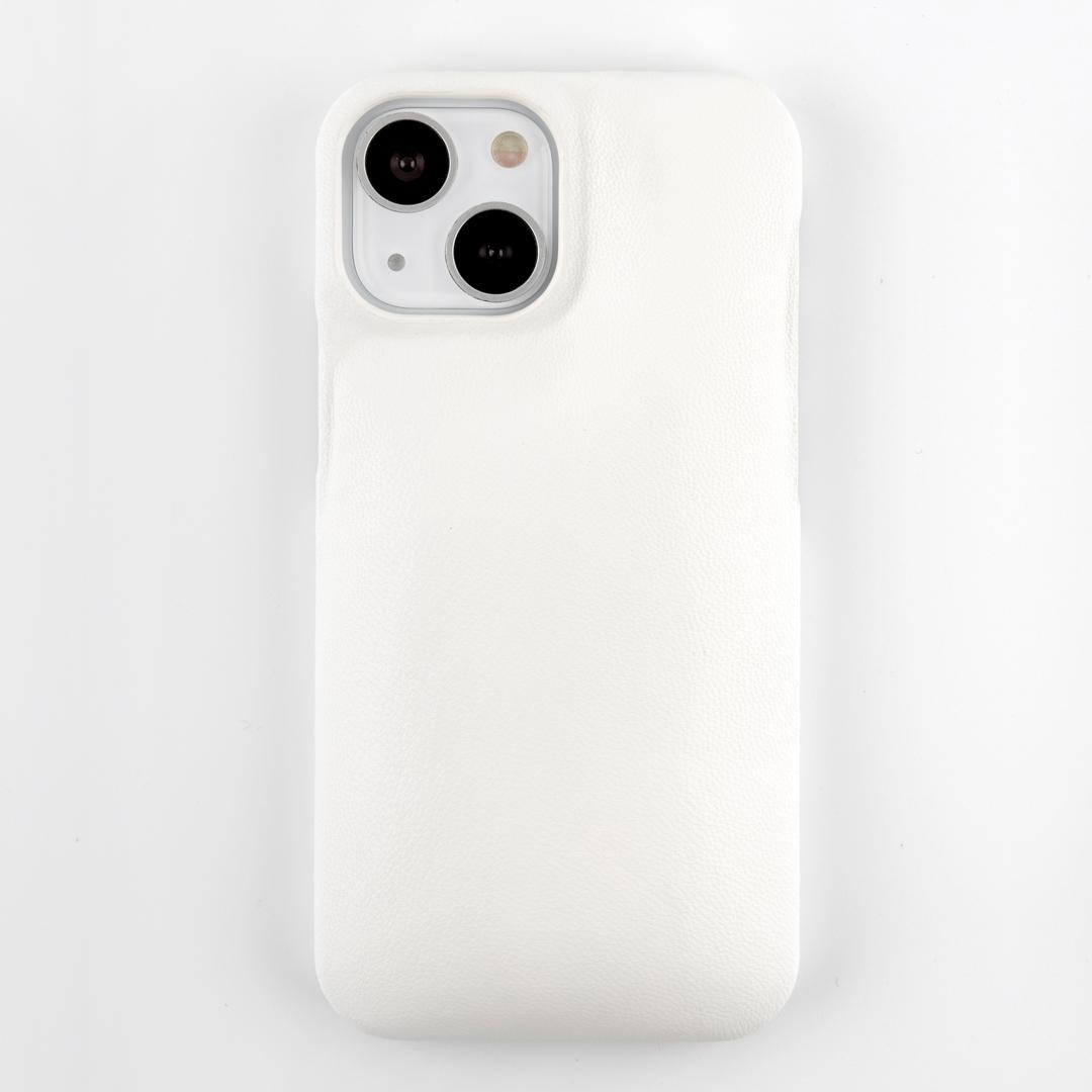 Leather cushion case (white)