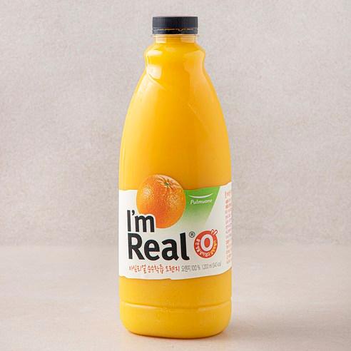 풀무원 아임리얼 순수착즙 오렌지주스, 1.2L, 1개