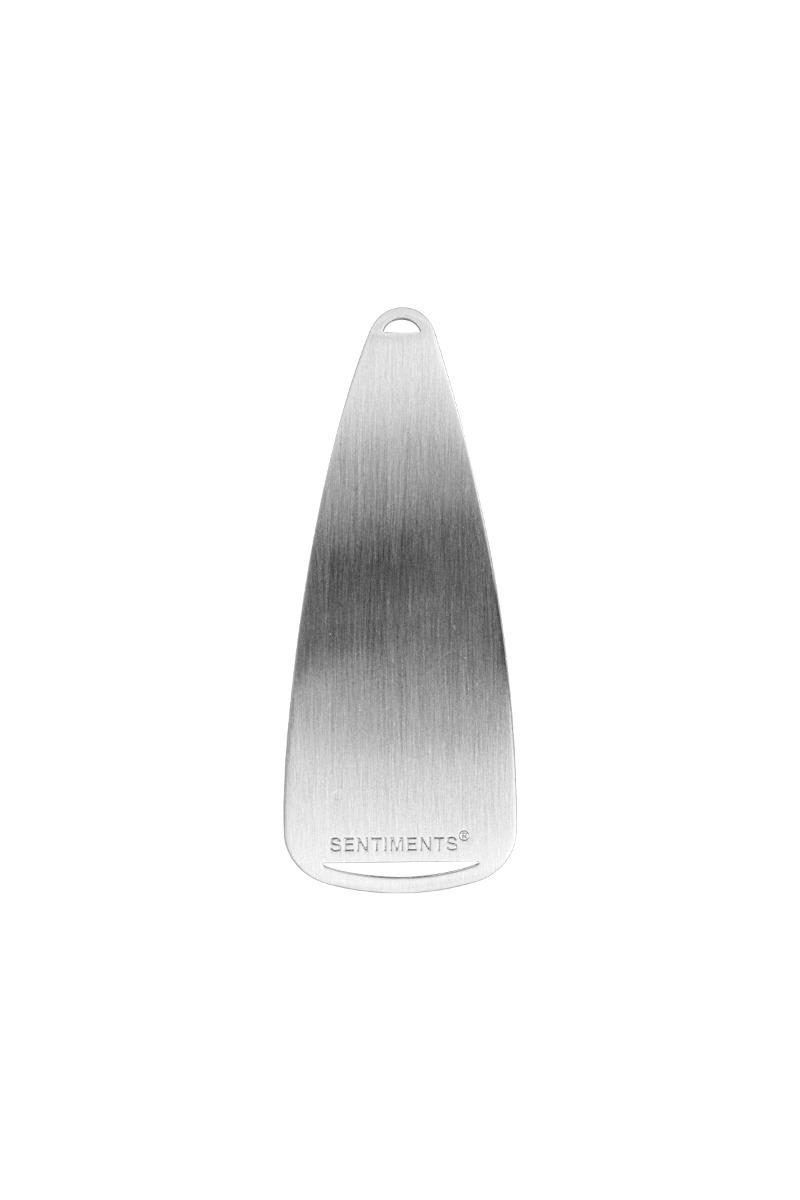 NO.515 [SILVER SATIN] SLEEK TRIANGLE HAIR PIN