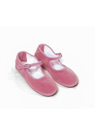 PAPUSSE MARY JANE VELVET ROSA
