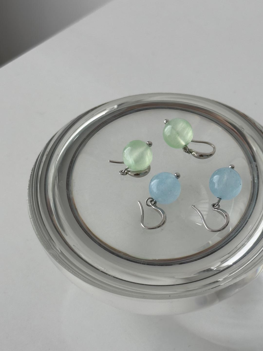 뮤트 볼 귀걸이 2color