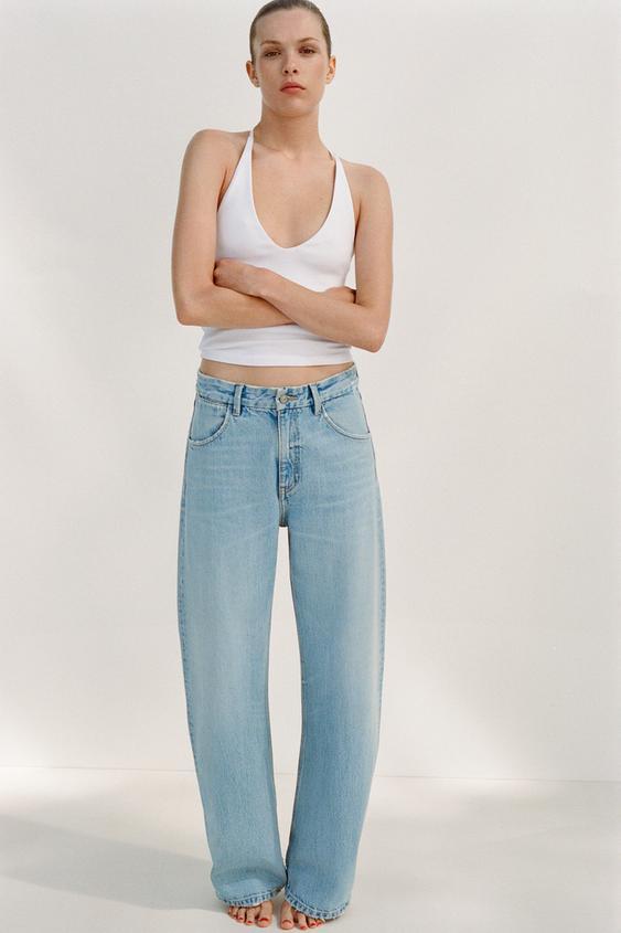 JEANS TRF CURVE 하이웨이스트